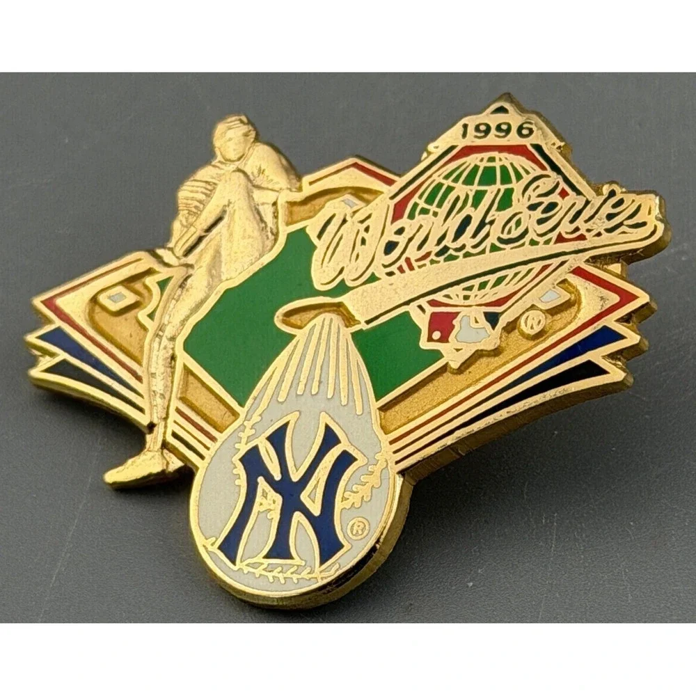 Vintage Pin World Series 1996 New York Yankees MLB Enamel Baseball Pin 1.5